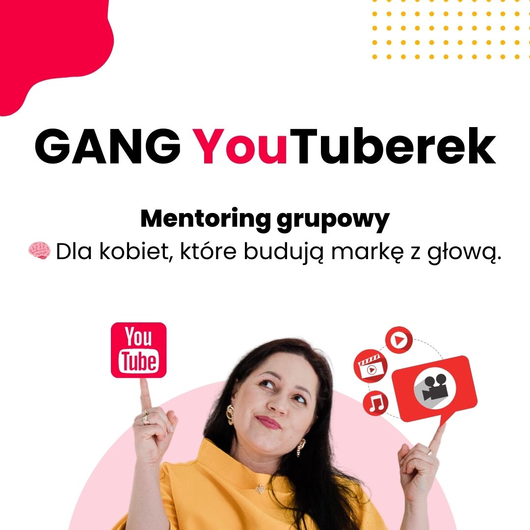 mentoring grupowy dla kobiet, strategia youtube